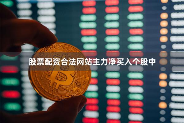 股票配资合法网站  主力净买入个股中